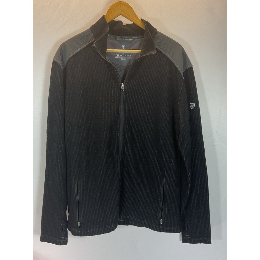 Kuhl Chianti Fleece full‎ zip Mens XL Sweater Jacket Wool Blend Gorpcore